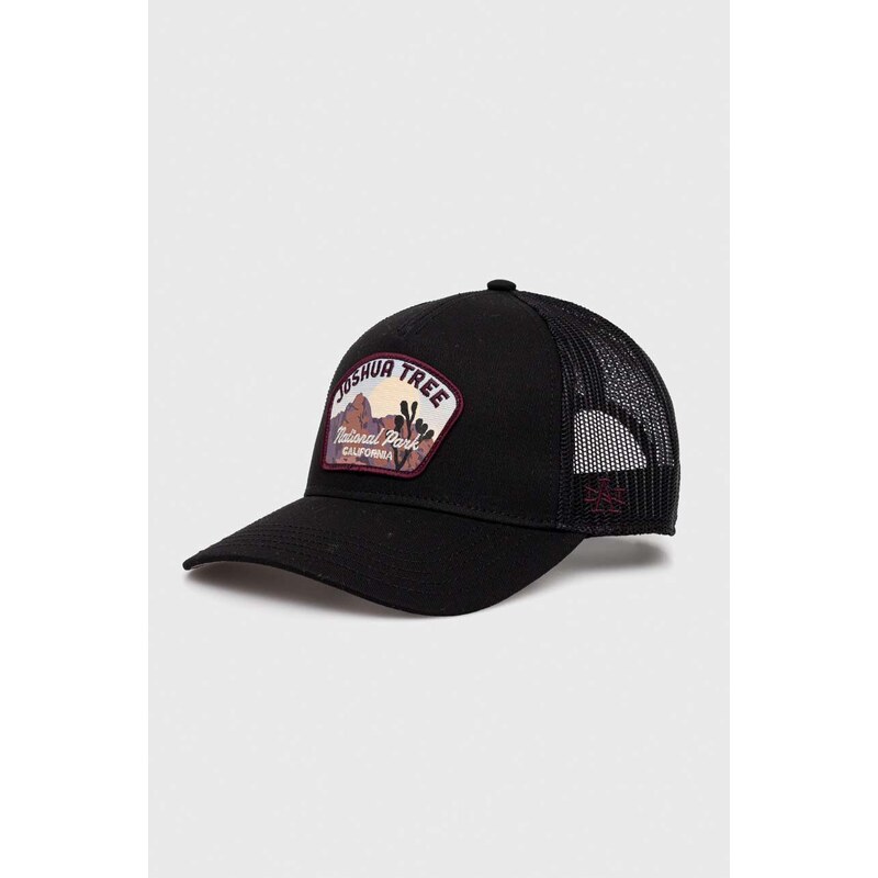 American Needle berretto da baseball Joshua Tree colore nero con applicazione