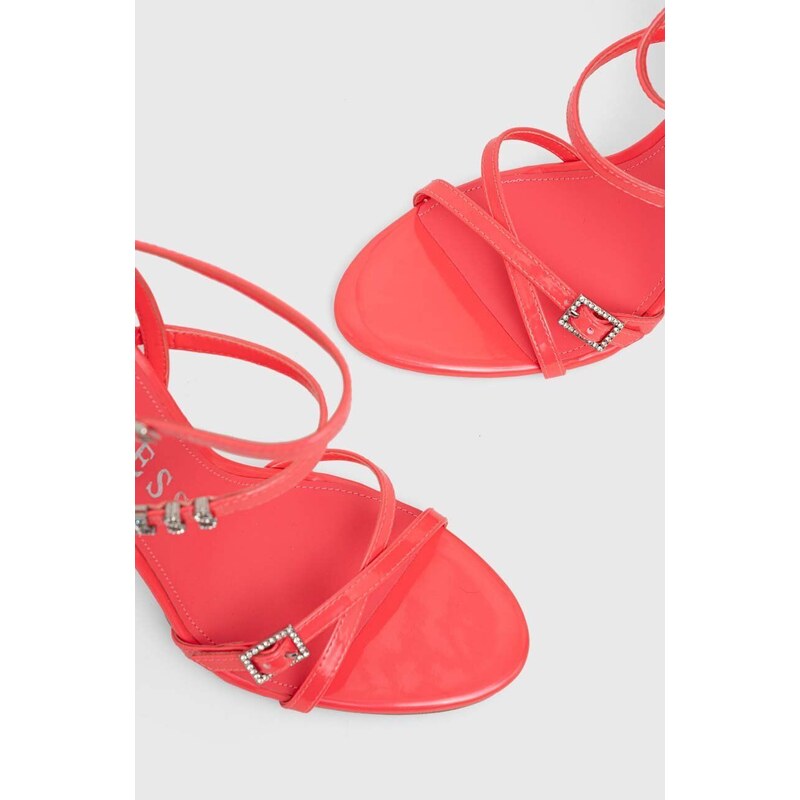 Guess sandali EDELIA4 colore rosa FLJED4 PAT03