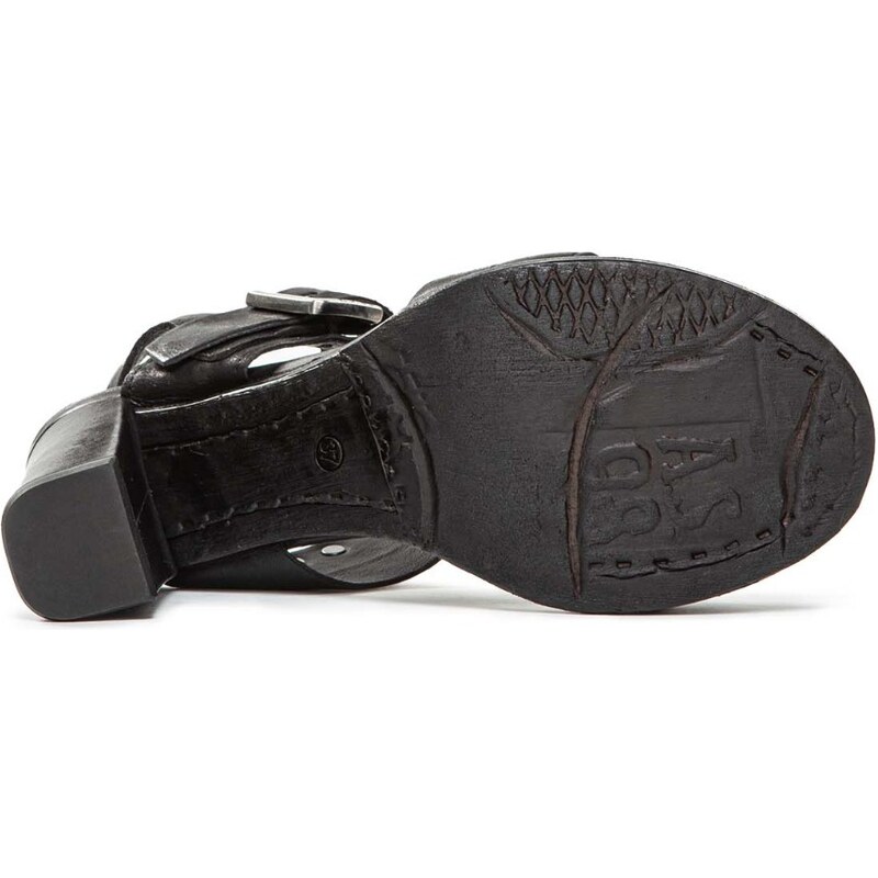 A.S.98 sandalo BASILE in pelle nera
