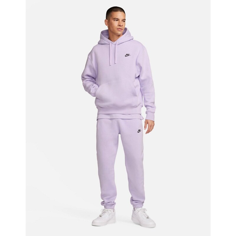 Nike Club - Vignette - Felpa con cappuccio viola chiaro