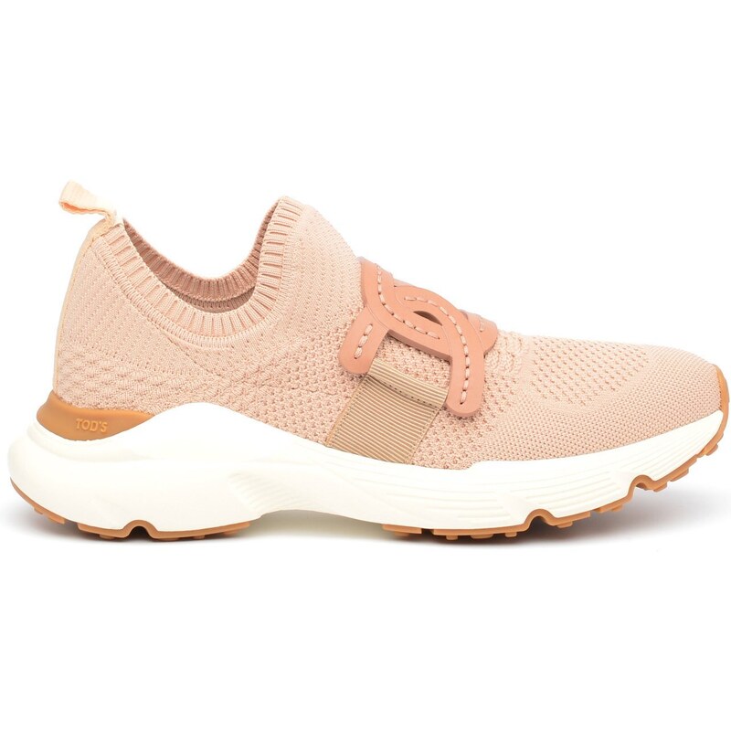 Sneakers Tod's Slip on in cotone stretch rosa