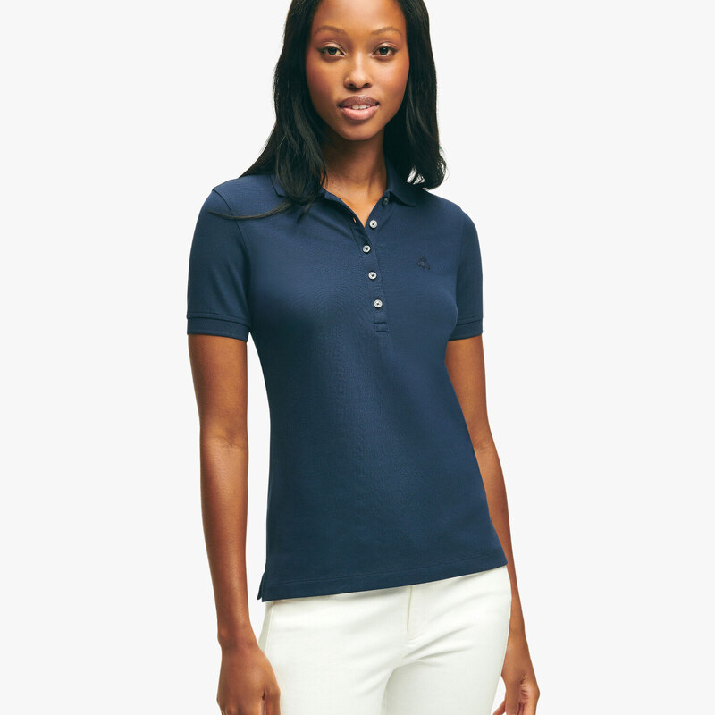 Brooks Brothers Polo piquet in cotone stretch Supima - female Polo Navy L