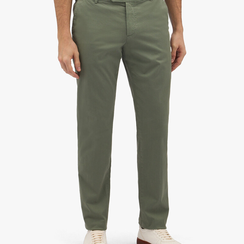 Brooks Brothers Pantalone chino militare in cotone elasticizzato - male Pantaloni casual Militare 31