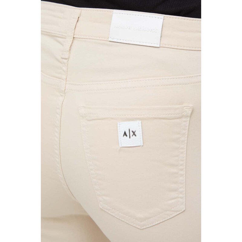 Armani Exchange pantaloni donna colore beige