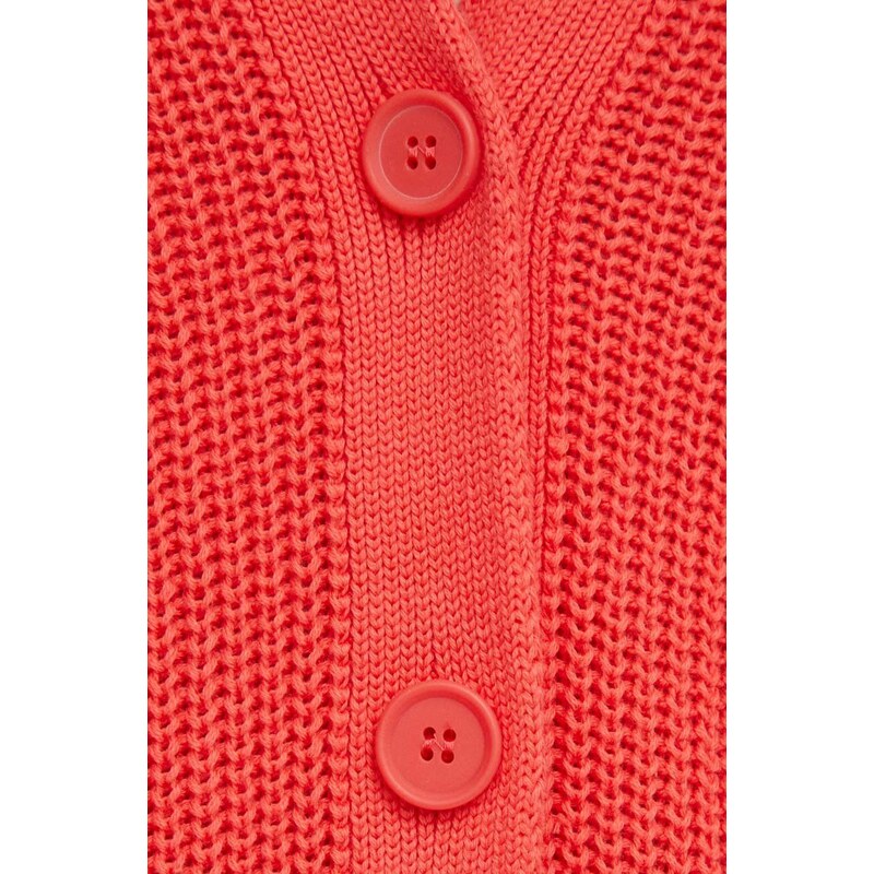 United Colors of Benetton cardigan in cotone colore rosso