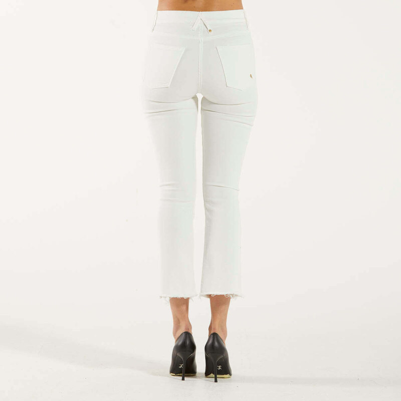 Cycle jeans kate crop bianco