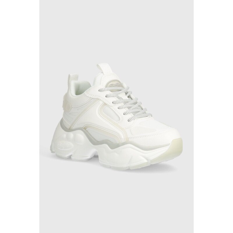 Buffalo sneakers Binary Athena colore bianco 1636086.WHT