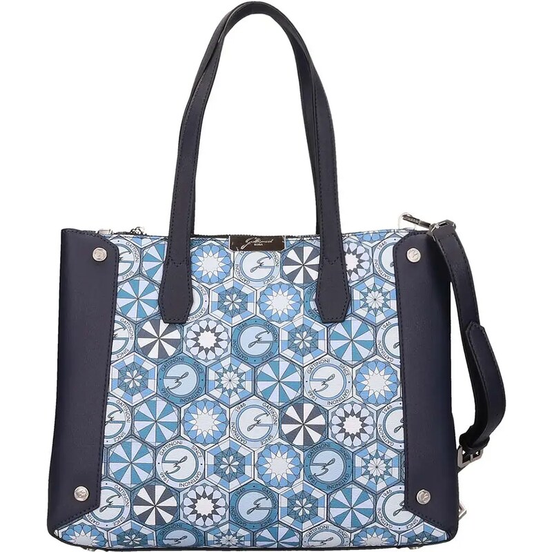 Moschino borsa a spalla donna con manici in catena e spallina avorio