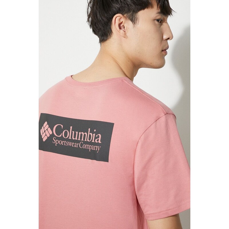 Columbia t-shirt in cotone North Cascades colore rosa 1834041