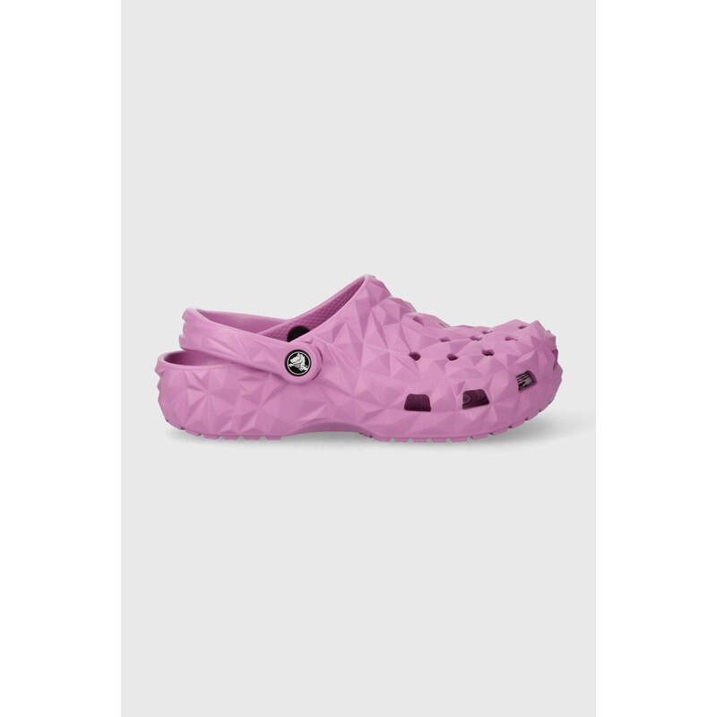 Crocs ciabatte slide Classic Geometric Clog donna colore violetto 209563