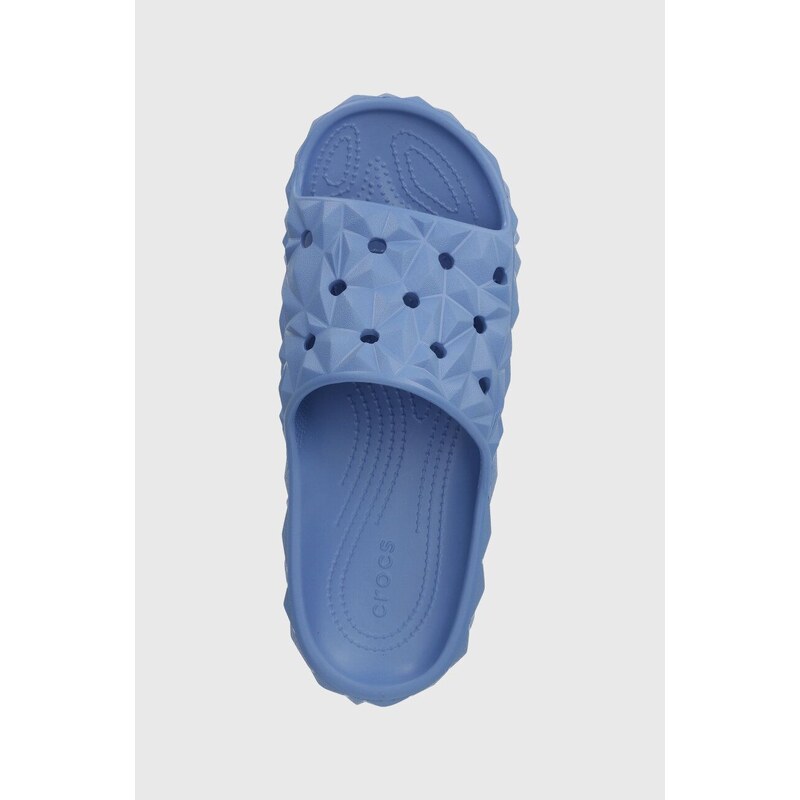 Crocs ciabatte slide Classic Geometric Slide V2 uomo colore blu 209608
