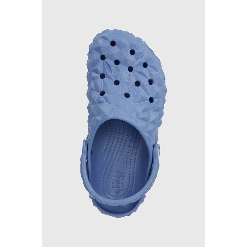 Crocs ciabatte slide Classic Geometric Clog donna colore blu 209563