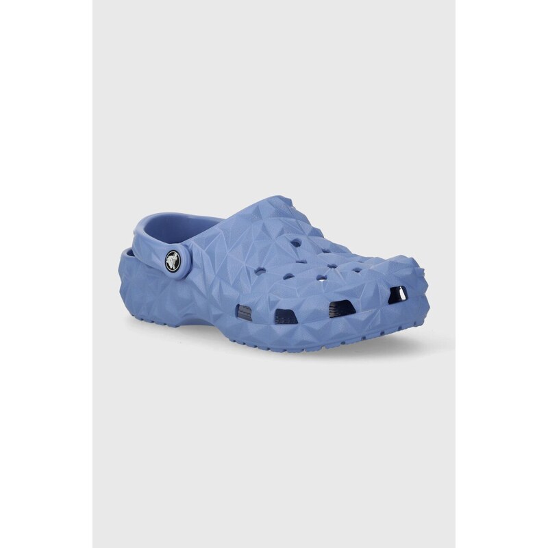 Crocs ciabatte slide Classic Geometric Clog donna colore blu 209563