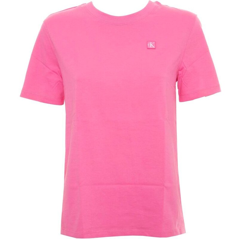 Calvin Klein T-Shirt in cotone con patch logo