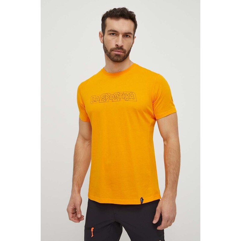 LA Sportiva t-shirt Outline uomo colore arancione F28102102
