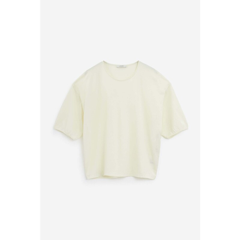 LEMAIRE T-Shirt SS RELAXED in cotone giallo