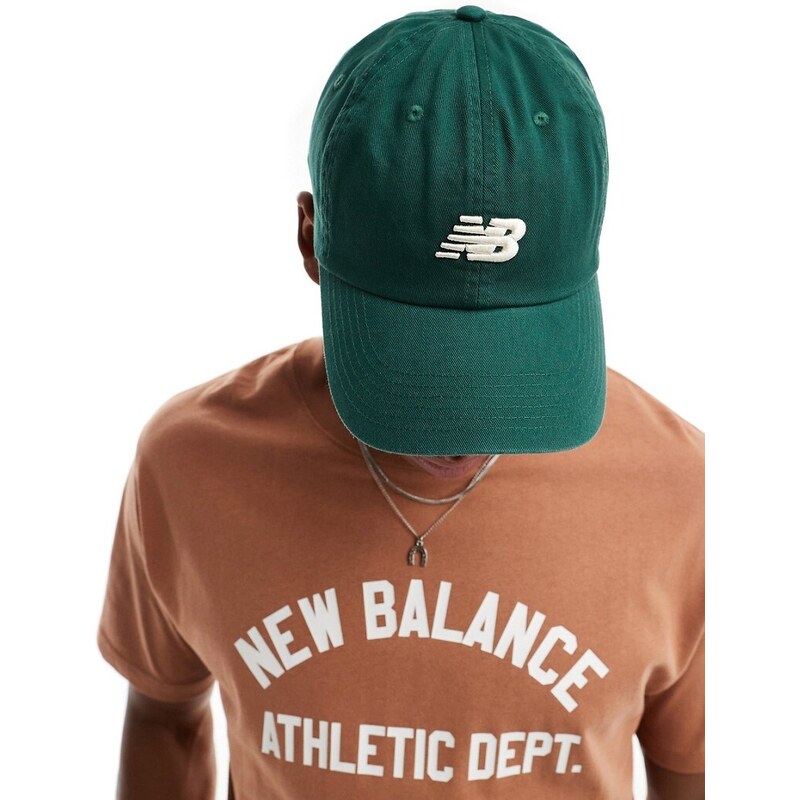New Balance - Berretto verde con logo