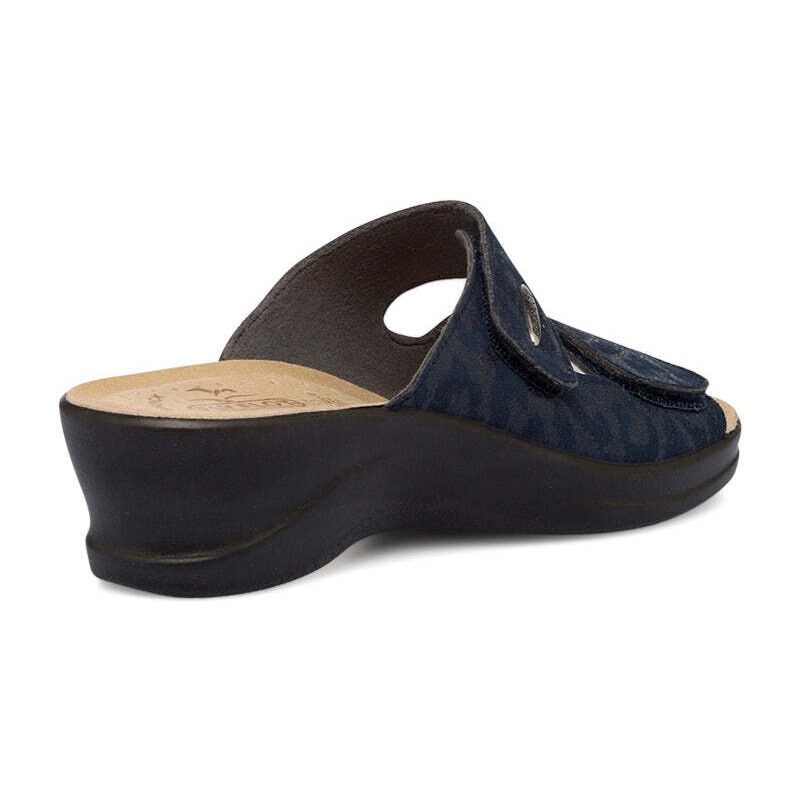 Ciabatte da donna blu con sottopiede anti-shock Fly Flot