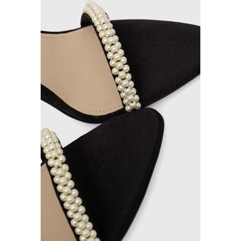 Custommade sandali Alma Satin Pearl colore nero 000402095