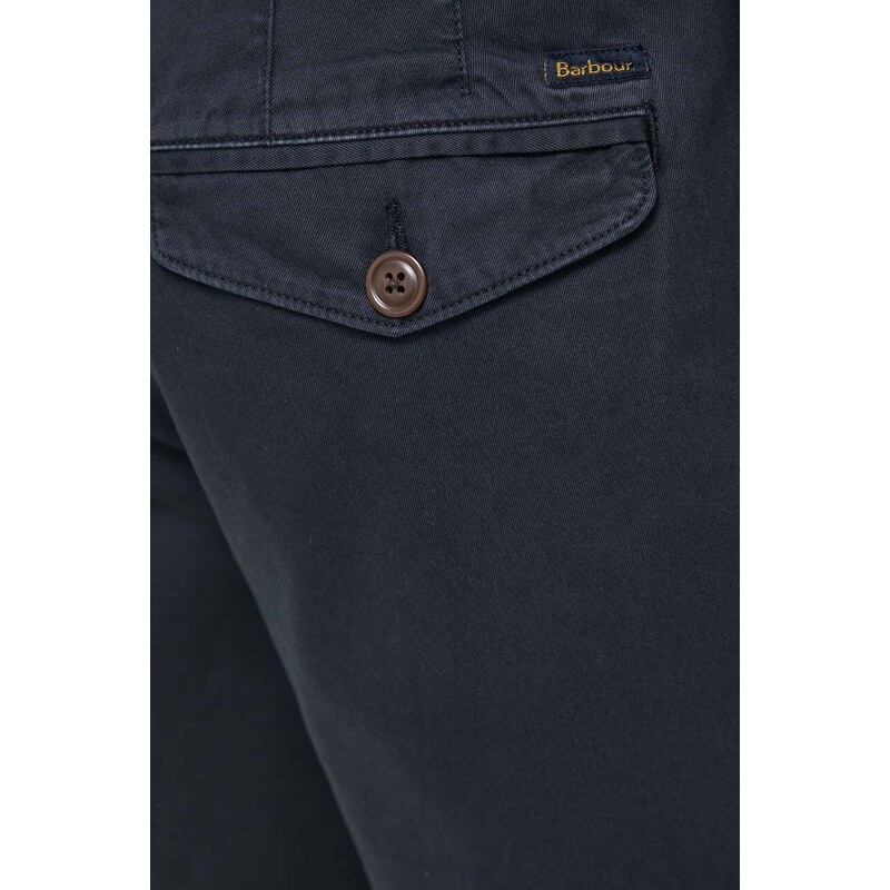 Barbour pantaloncini in cotone colore blu navy