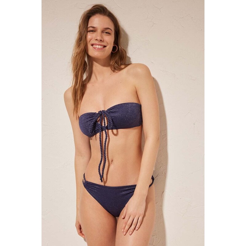 women'secret top bikini LOTUS colore blu navy 6487592