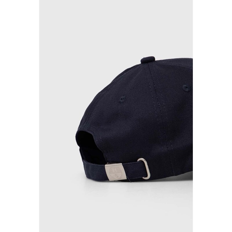 North Sails berretto da baseball in cotone colore blu navy con applicazione