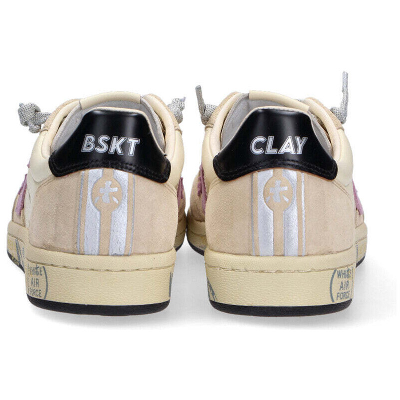 Premiata sneaker Bascket Clay beige lilla