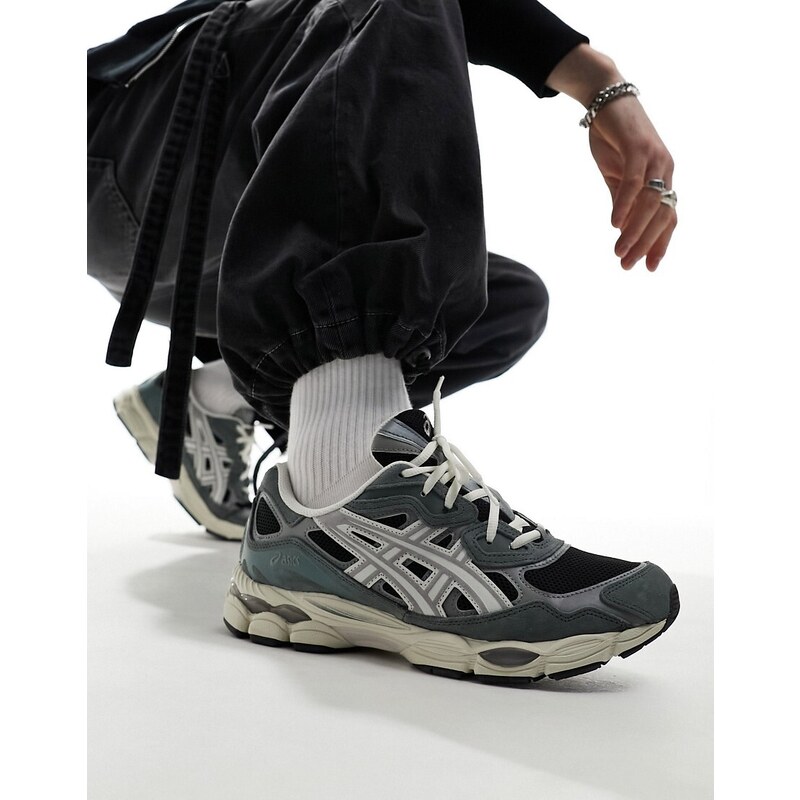 Asics - Gel-NYC - Sneakers unisex nero e grigio cemento