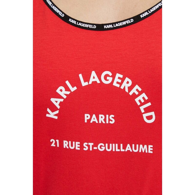 Karl Lagerfeld vestito da mare colore rosso