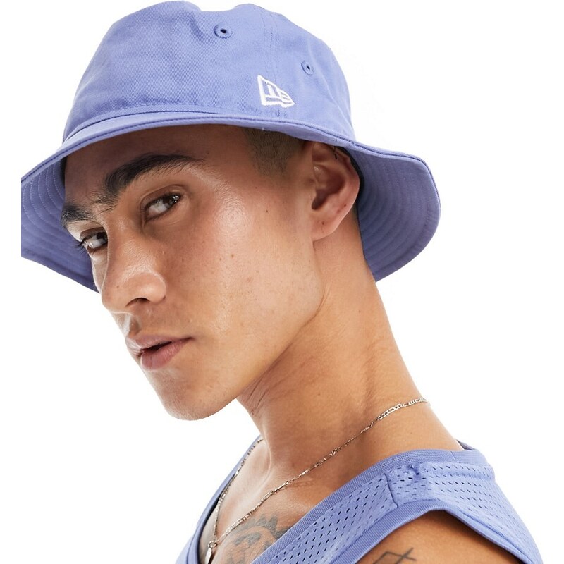 New Era - Cappello da pescatore blu con logo