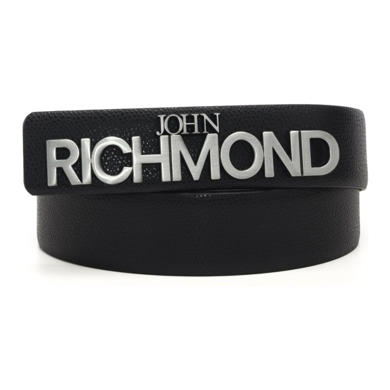 John Richmond gilet imbottito con patch logo nero