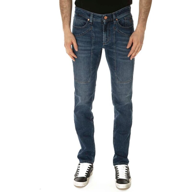 Jeckerson Jeans John cinque tasche con toppe