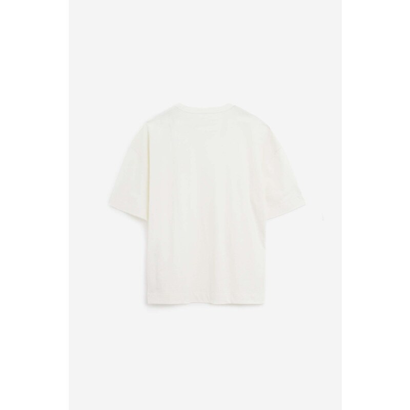 LEMAIRE T-Shirt BOXY T-SHIRT in cotone bianco