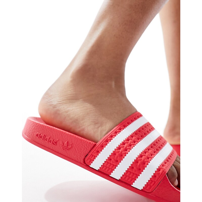 adidas Originals - adilette - Sliders rosso corallo-Rosa