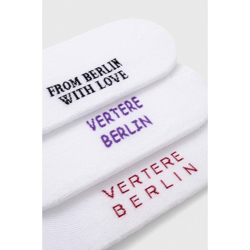 Vertere Berlin calzini pacco da 3 colore bianco