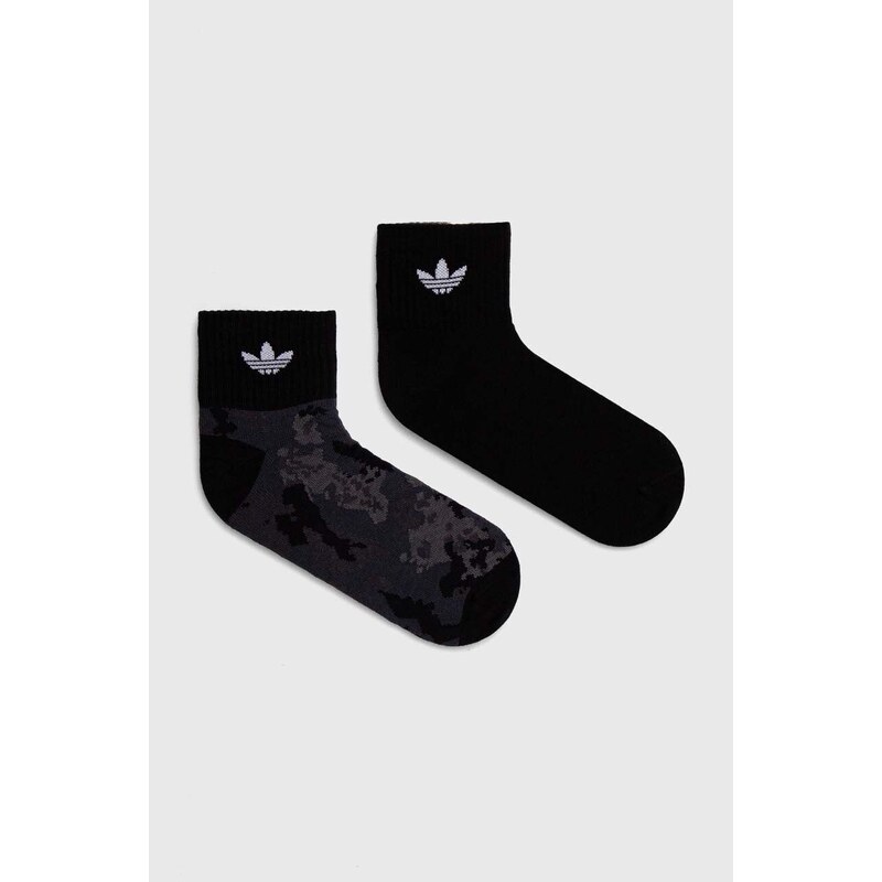adidas Originals calzini pacco da 2 colore nero IU0186