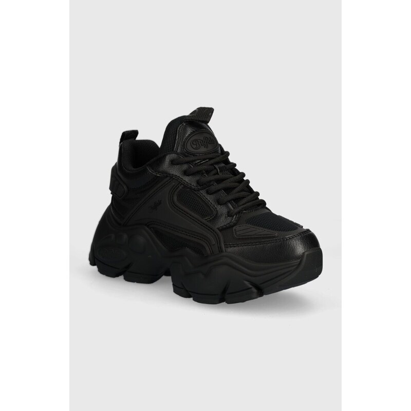 Buffalo sneakers Binary Athena colore nero 1636085.BLK
