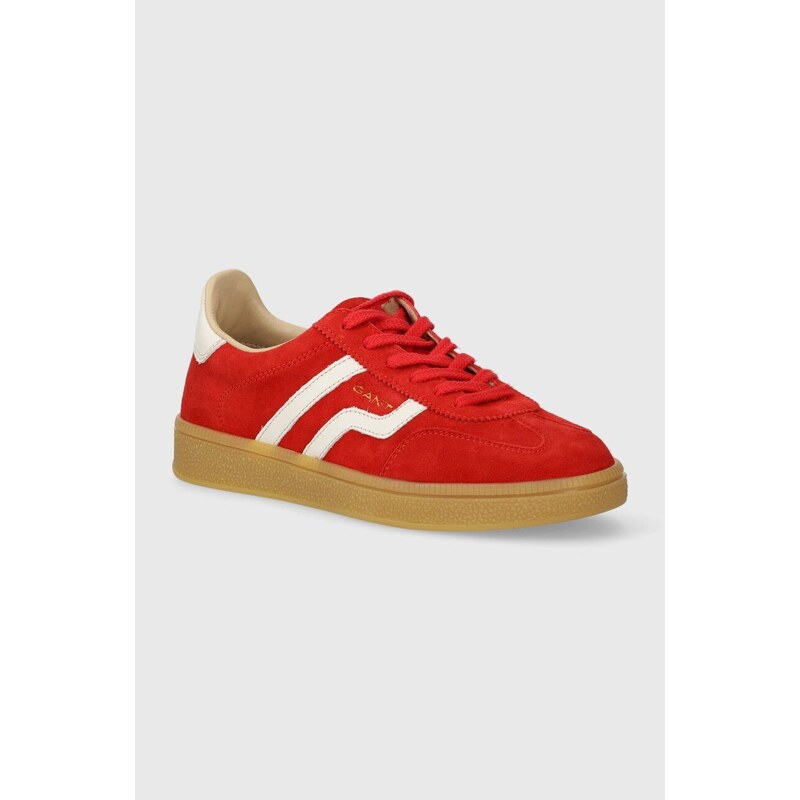 Gant sneakers in camoscio Cuzima colore rosso 28533550.G51