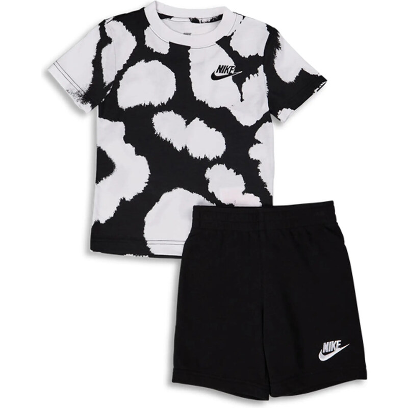Nike Sportswear Con Stampa All Over Dot Tute black white kids