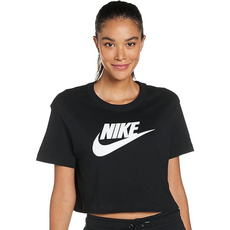 Nike Sportswear Essential T-shirt corta con logo black donna
