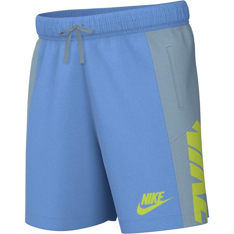Nike Amplify shhort azzurro kids