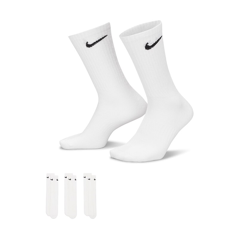 Nike Calze 3-Pack Training Crew Socks Everyday Lightweight Unisex