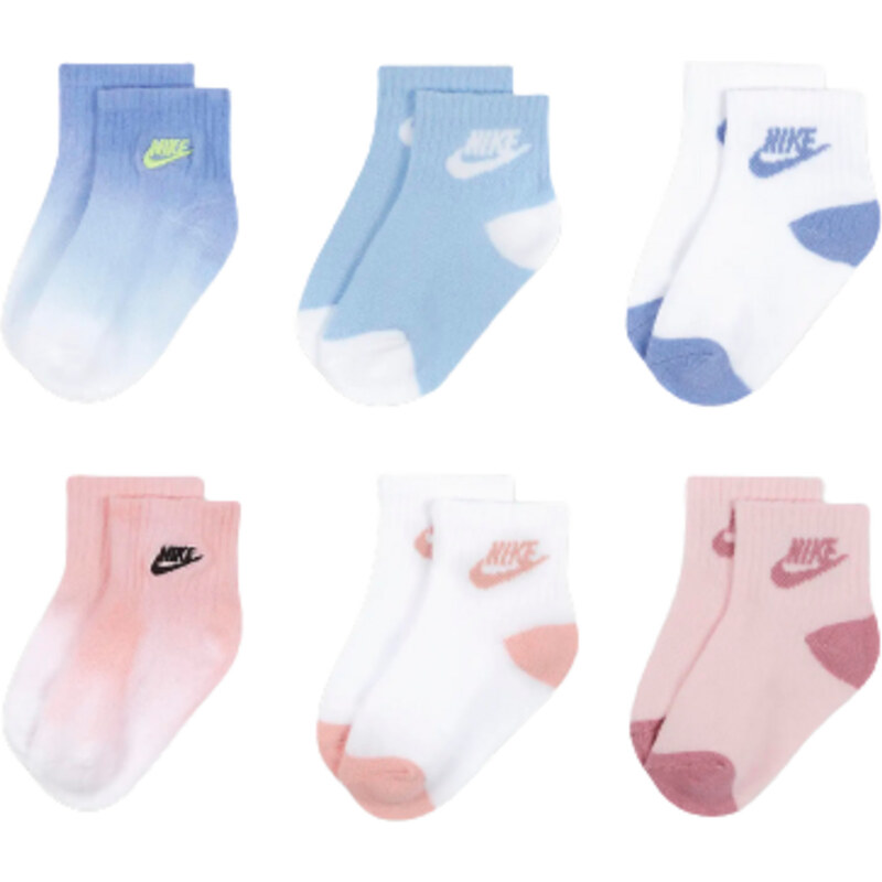 Nike Baby Ombre Crew Socks in Purple Calzini Multi