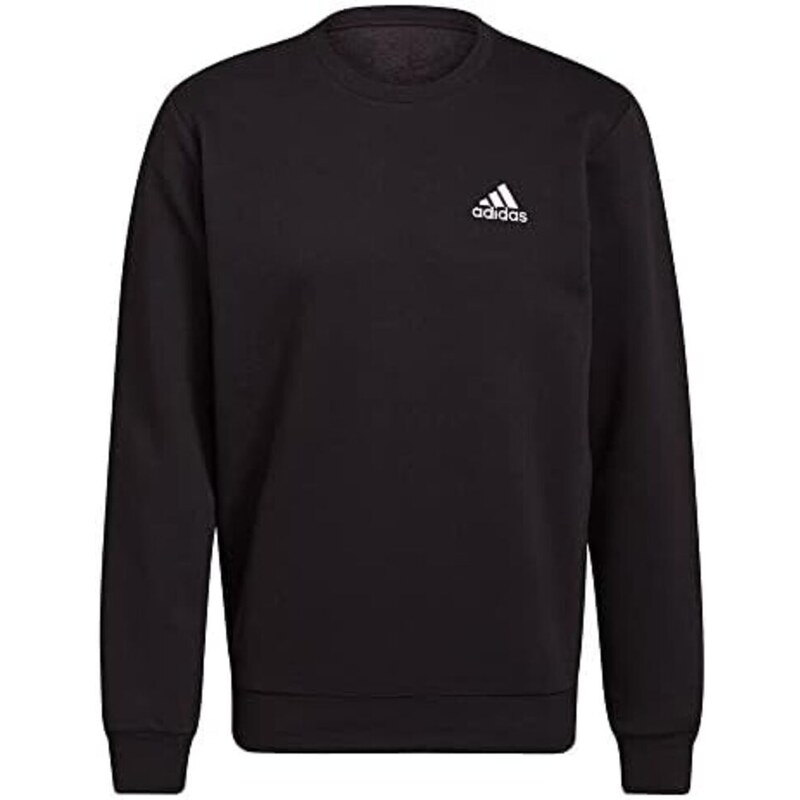Adidas Felpa Essentials Fleece Nero uomo