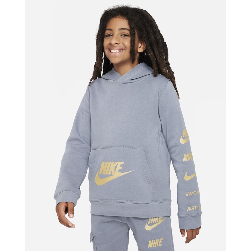 Nike Felpa pullover in fleece con cappuccio