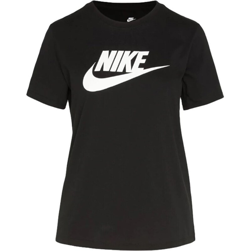 Nike T-Shirt Logo NERO Donna