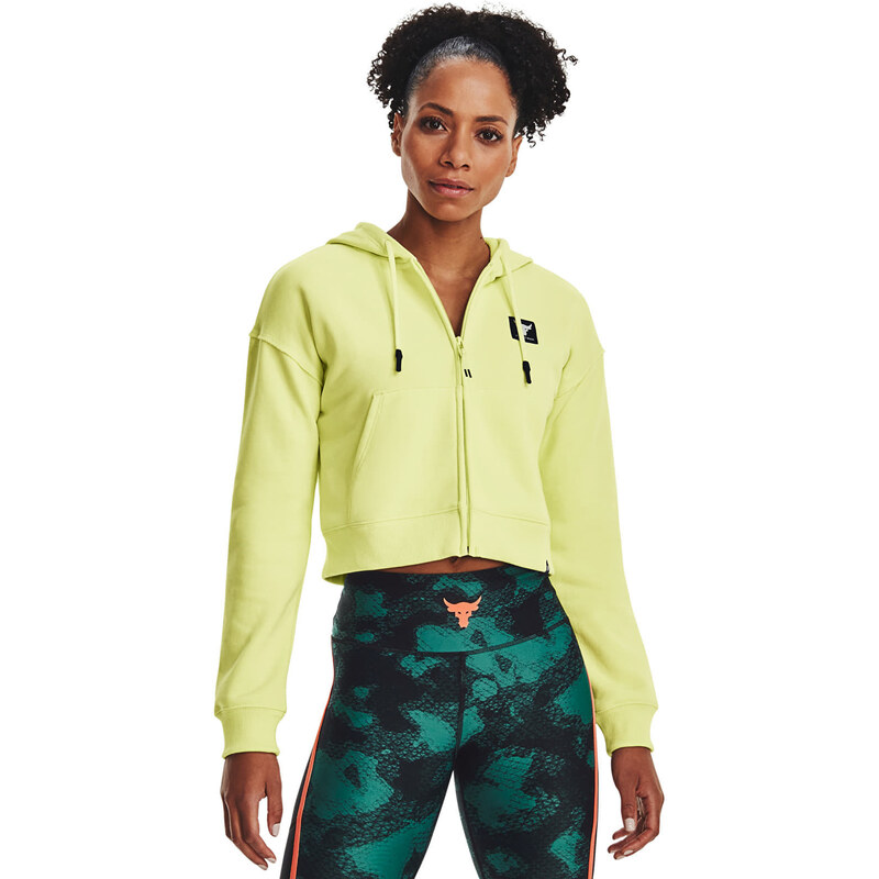 Felpa Under Armour Project Rck Hw Terry Fz Green S