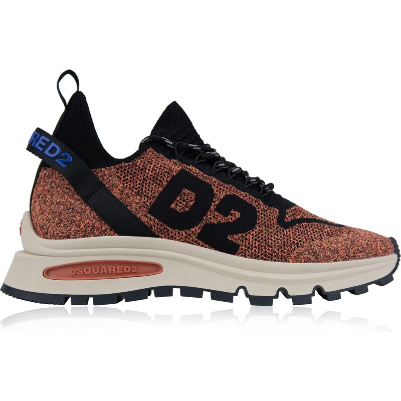 DSQUARED2 SNM0211 6051 Sneakers-41 EU Arancione Tessuto, Gomma