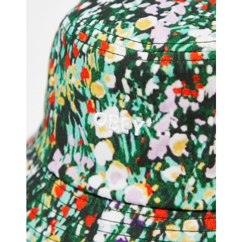 Obey - Cappello da pescatore unisex con stampa-Multicolore