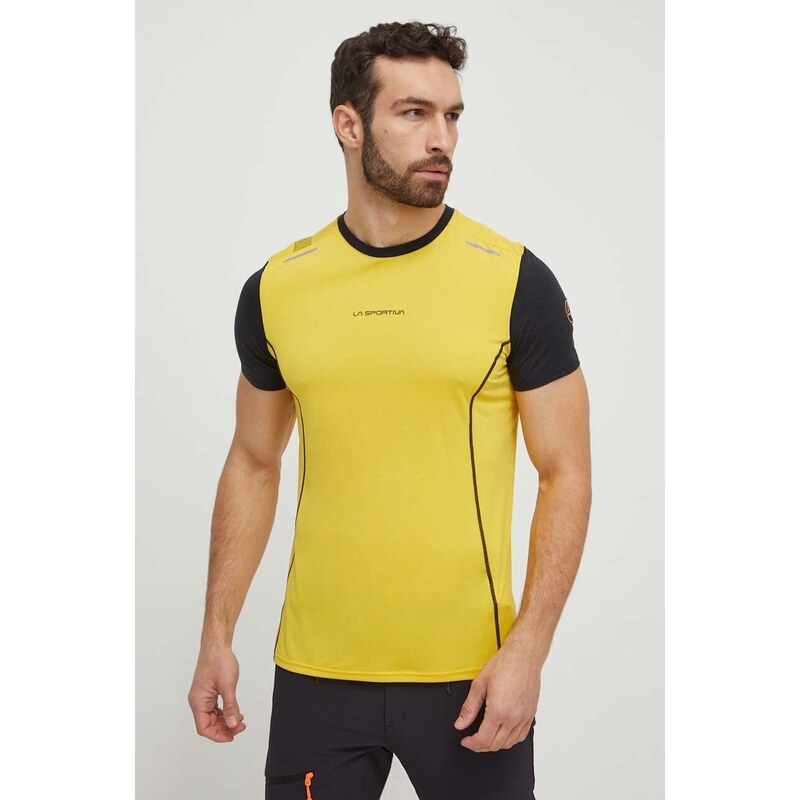 LA Sportiva maglietta da sport Tracer colore giallo P71100999